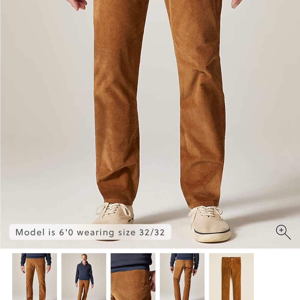 J. Crew Men's Brown Corduroy Pants